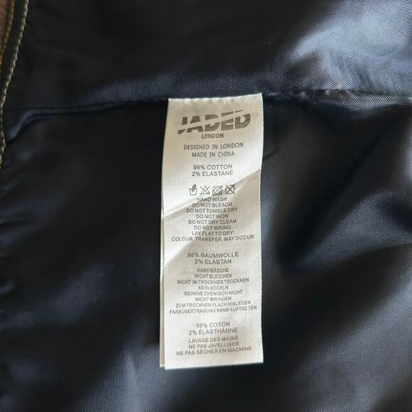 NWOT Jaded London Denim Corset Top Lace-Up Utility Pocket Y2K Jean Bustier US 6 - Picture 16 of 16